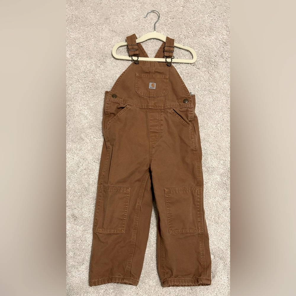 VGUC Carhartt Kids Tan Overalls